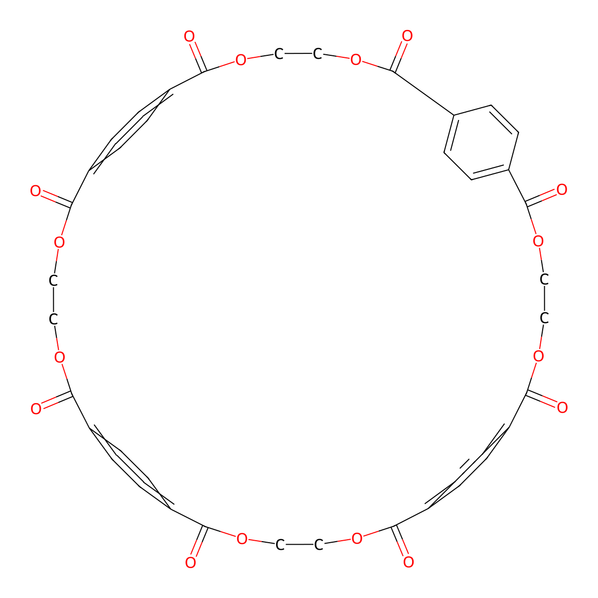 Ethylene Terephthalate Cyclic Tetramer molecular structure, CAS 16104-96-4