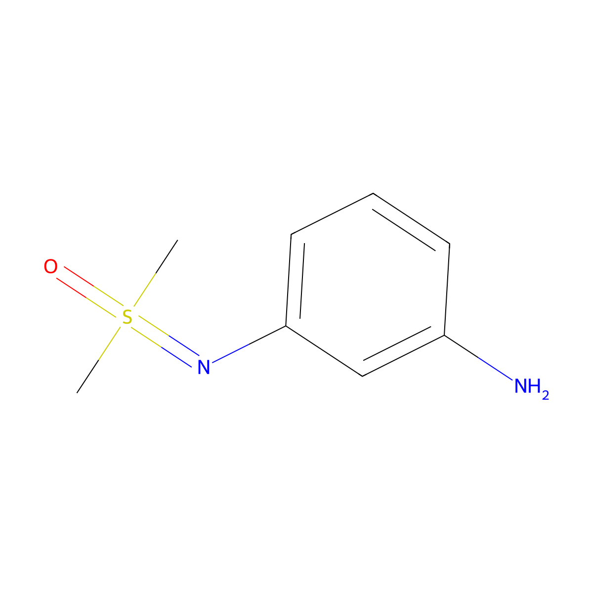 [(3-Aminophenyl)imino]dimethyl-lambda6-sulfanone molecular structure, CAS 1610450-04-8