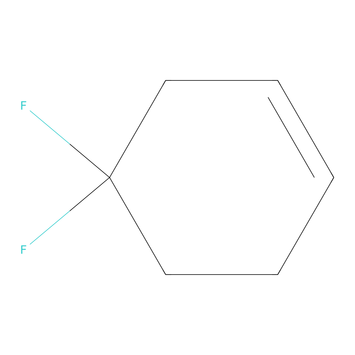 4,4-Difluorocyclohexene molecular structure, CAS 1610468-84-2
