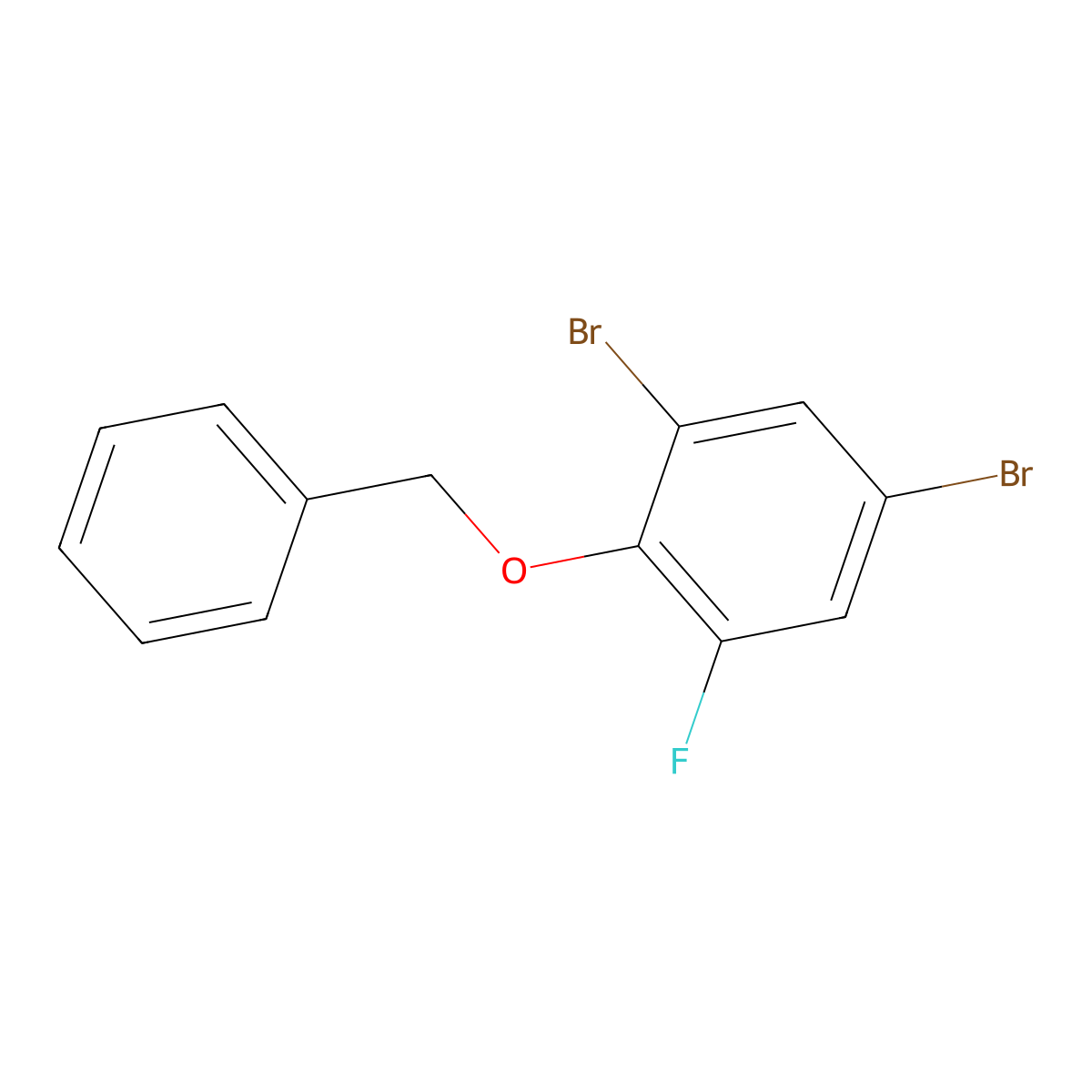 2-(Benzyloxy)-1,5-dibromo-3-fluorobenzene molecular structure, CAS 1610471-01-6
