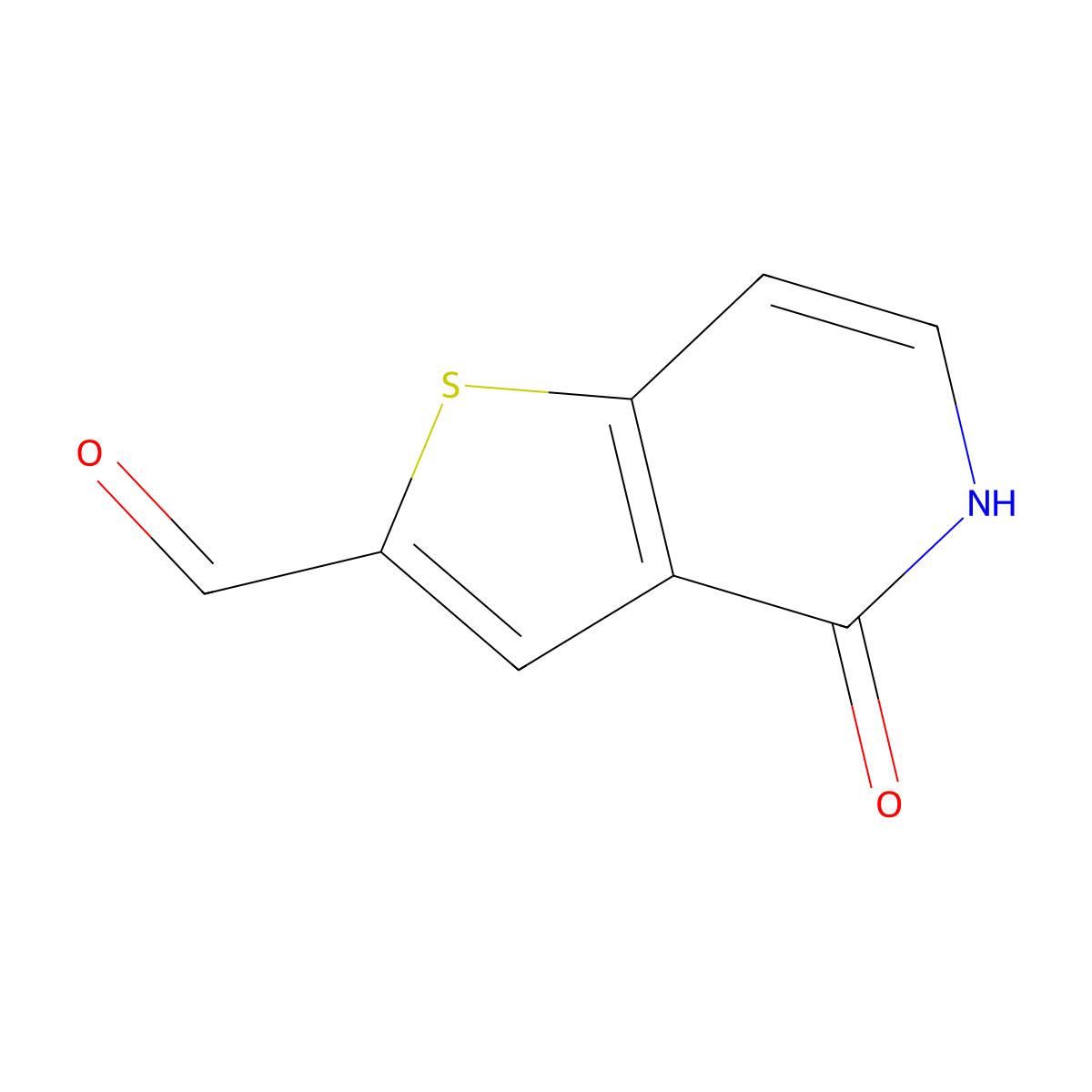 4-Oxo-4,5-dihydrothieno[3,2-c]pyridine-2-carbaldehyde molecular structure, CAS 1610520-27-8