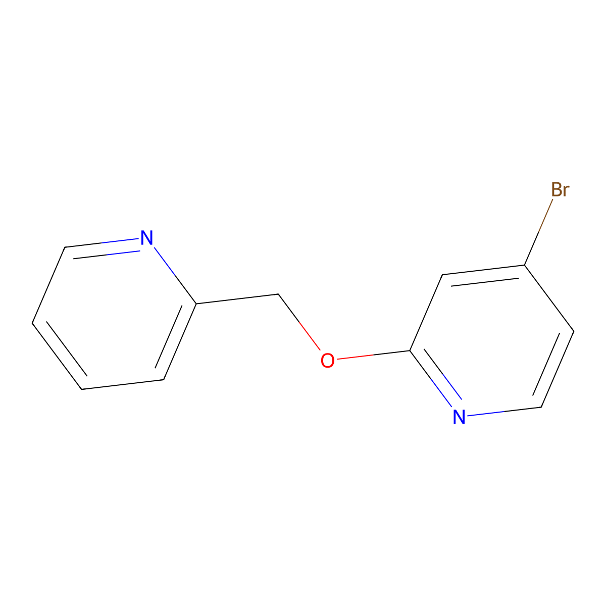 4-Bromo-2-(pyridin-2-ylmethoxy)pyridine molecular structure, CAS 1610521-31-7