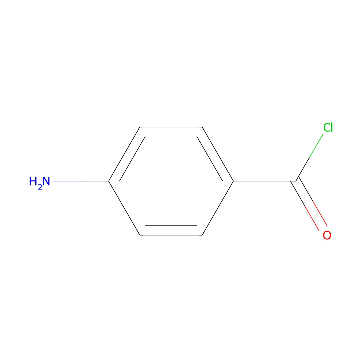 Benzoyl chloride, 4-amino- molecular structure, CAS 16106-38-0