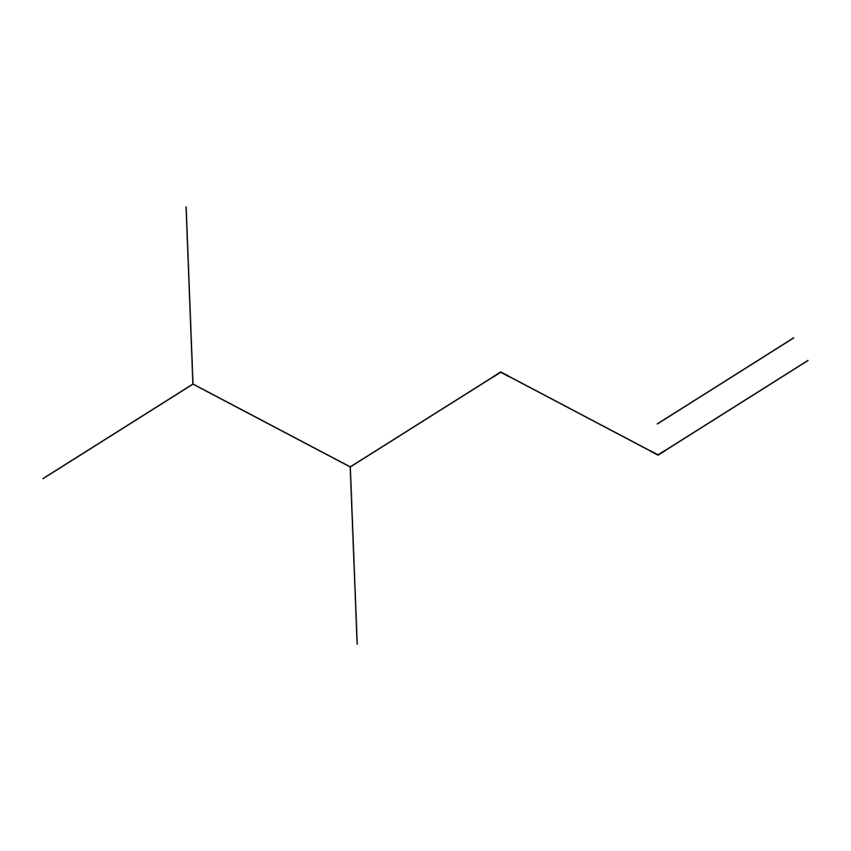 4,5-Dimethyl-1-hexene molecular structure, CAS 16106-59-5