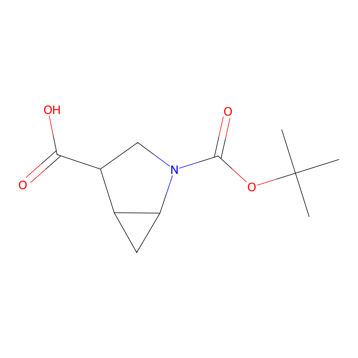 (1R,4R,5R)-2-(tert-Butoxycarbonyl)-2-azabicyclo[3.1.0]hexane-4-carboxylic acid molecular structure, CAS 1610606-95-5