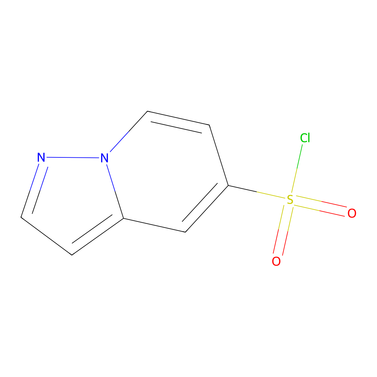 Pyrazolo[1,5-a]pyridine-5-sulfonyl chloride molecular structure, CAS 1610612-89-9