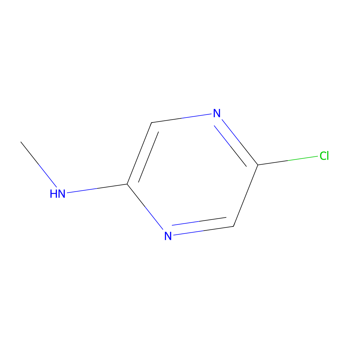 5-Chloro-N-methylpyrazin-2-amine molecular structure, CAS 1610667-17-8