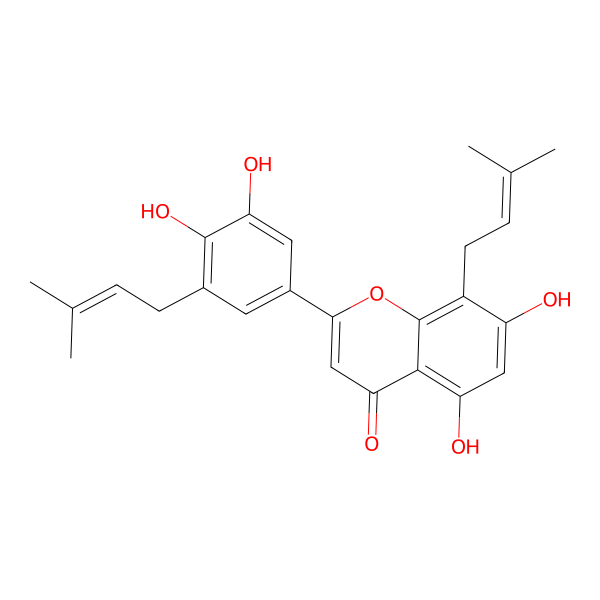 Epimedokoreanin B molecular structure, CAS 161068-53-7