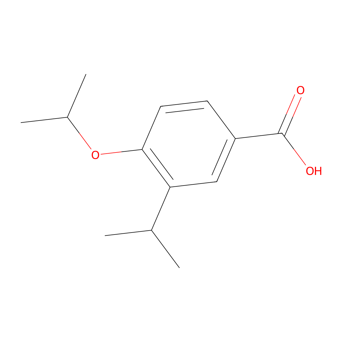 4-Isopropoxy-3-isopropylbenzoic acid molecular structure, CAS 161070-01-5