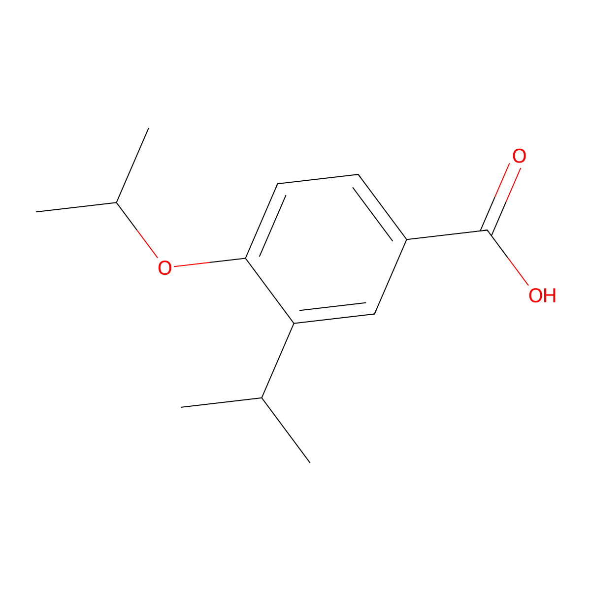 4-Isopropoxy-3-isopropylbenzoic acid molecular structure, CAS 161070-01-5