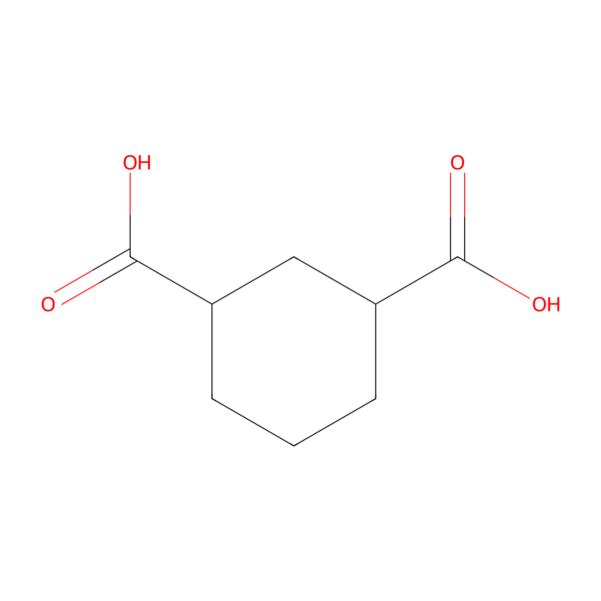 (1S,3S)-cyclohexane-1,3-dicarboxylic acid molecular structure, CAS 1610732-22-3