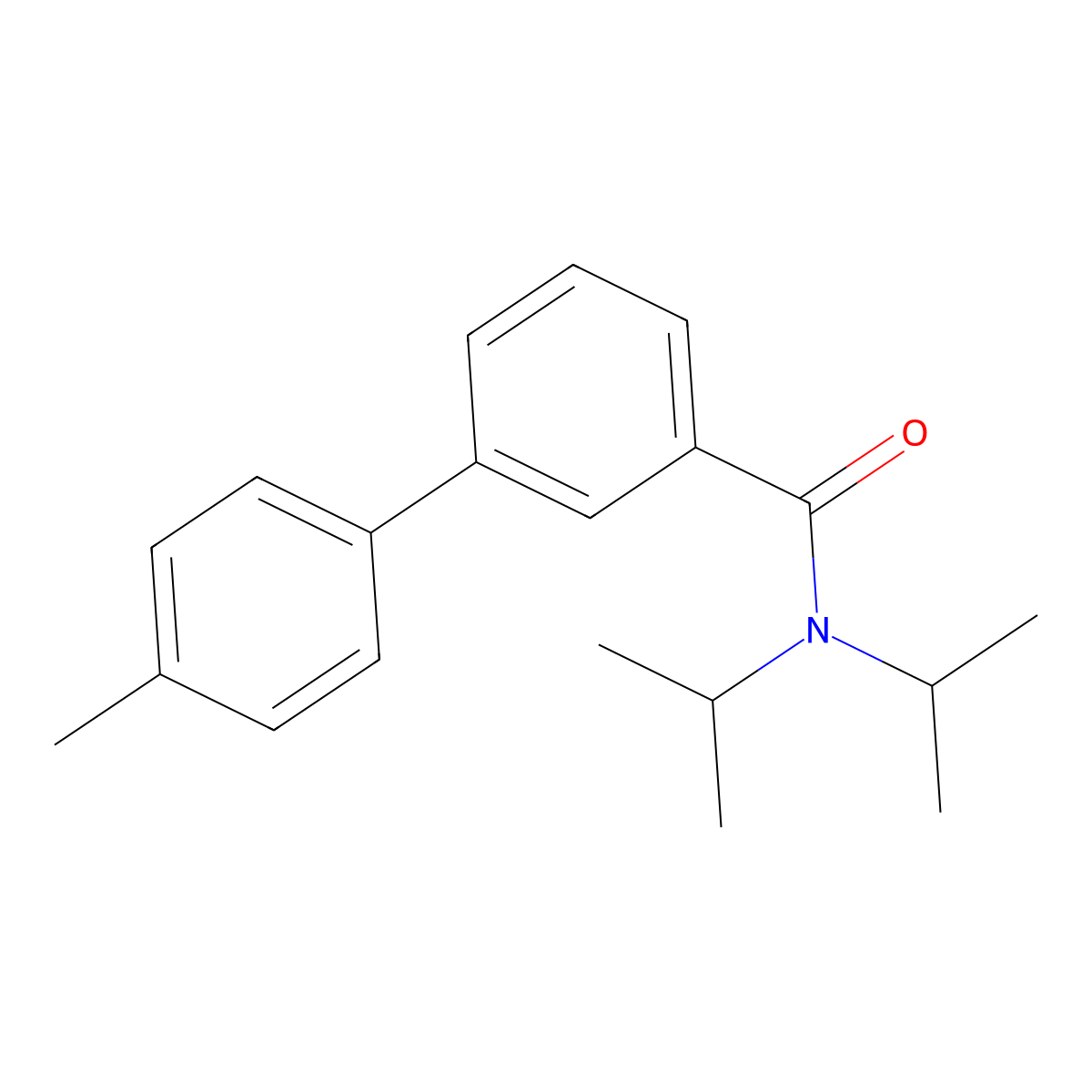 4'-Methyl-N,N-bis(1-methylethyl)[1,1'-biphenyl]-3-carboxamide molecular structure, CAS 1610773-83-5