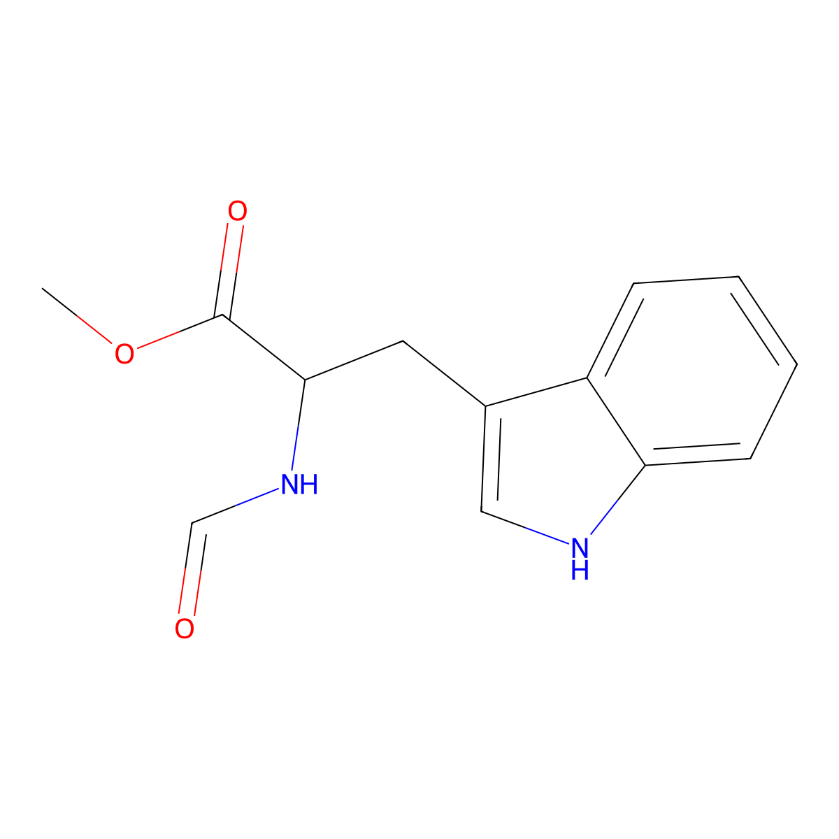 N-Formyltryptophan methyl ester molecular structure, CAS 16108-04-6