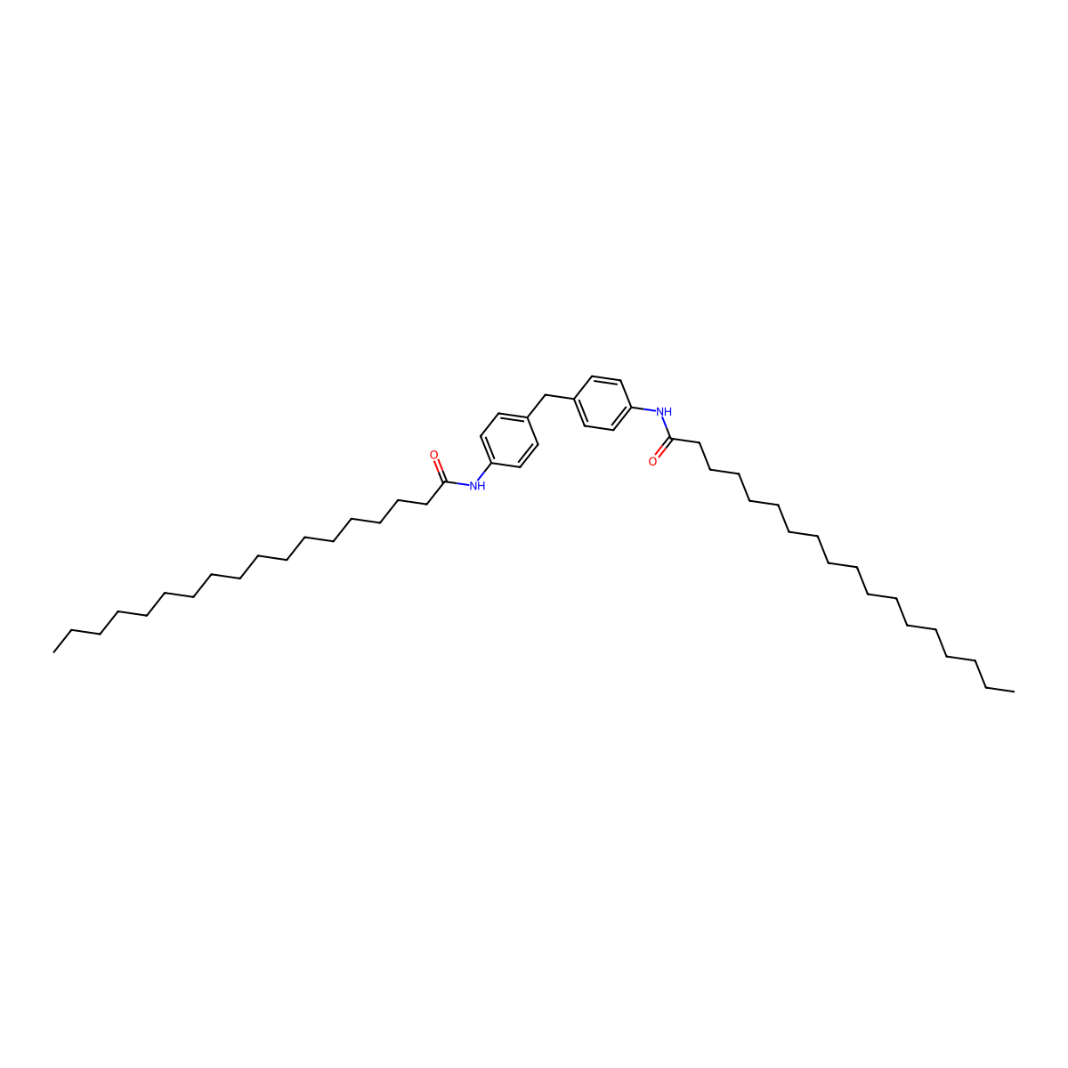 N,N'-(Methylenedi-4,1-phenylene)bis(stearamide) molecular structure, CAS 16108-98-8
