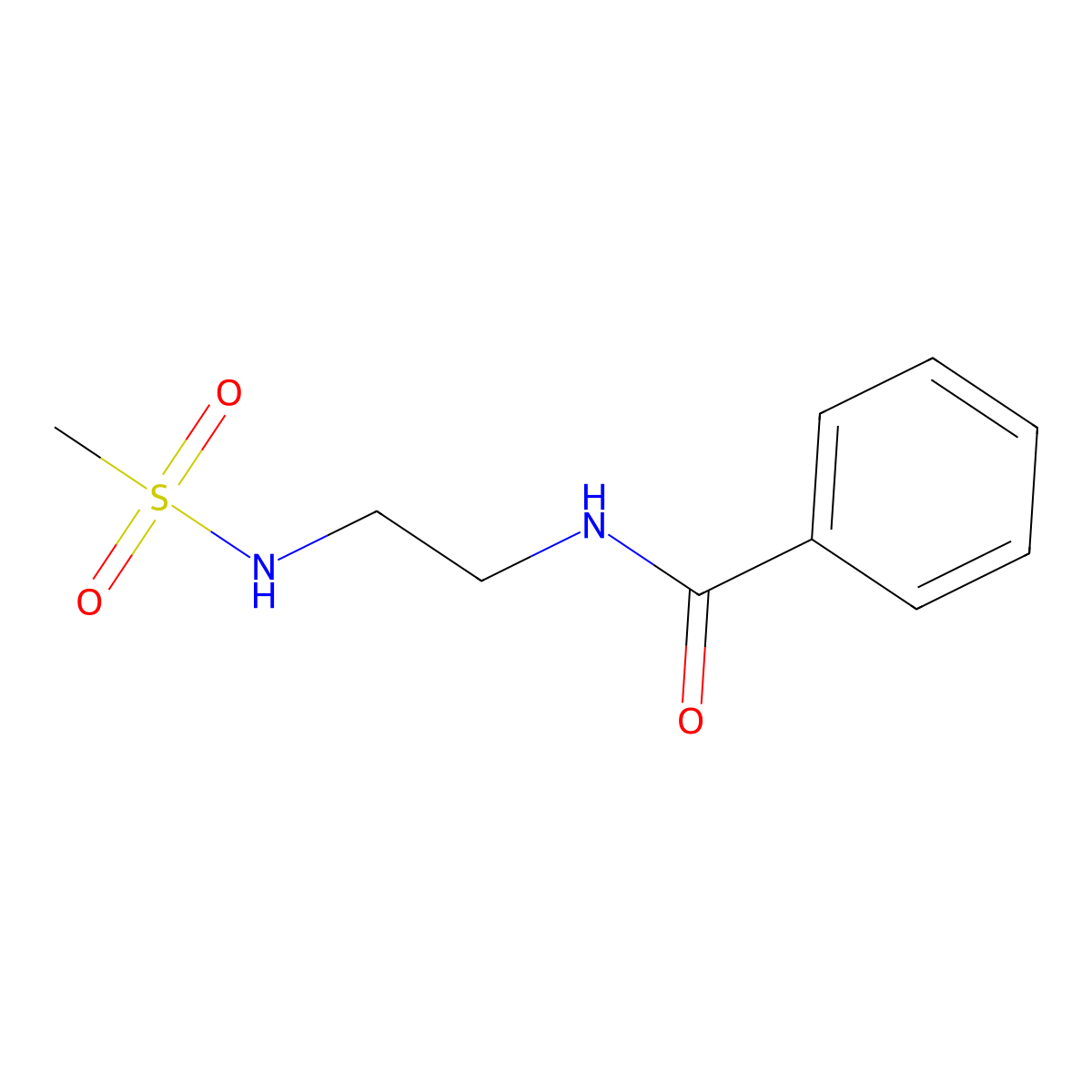 n-(2-(Methylsulfonamido)ethyl)benzamide molecular structure, CAS 161093-11-4
