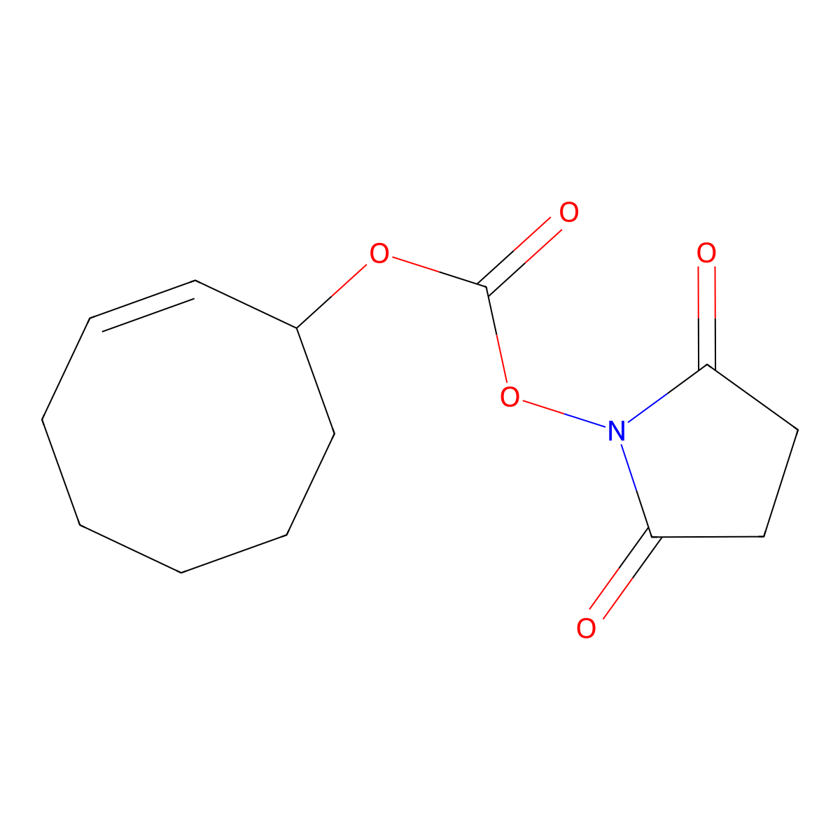 TCO-NHS Ester (axial) molecular structure, CAS 1610931-22-0