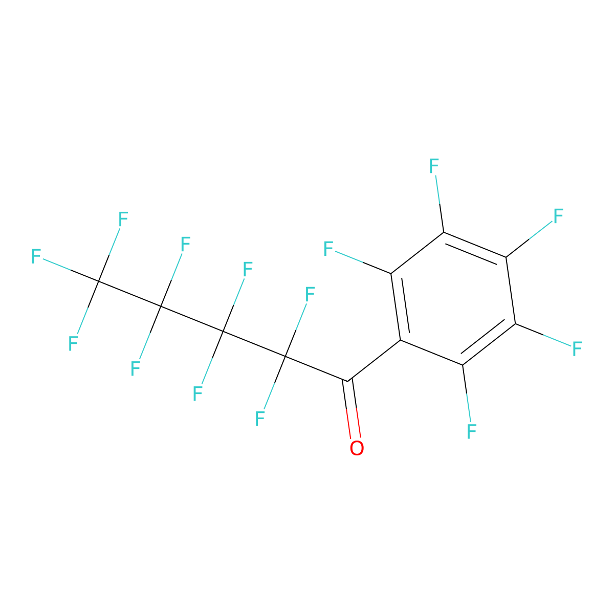 2,2,3,3,4,4,5,5,5-Nonafluoro-1-(pentafluorophenyl)pentan-1-one molecular structure, CAS 1610931-27-5