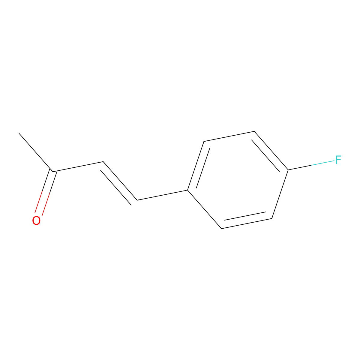 3-Buten-2-one,4-(4-fluorophenyl)- molecular structure, CAS 1611-38-7