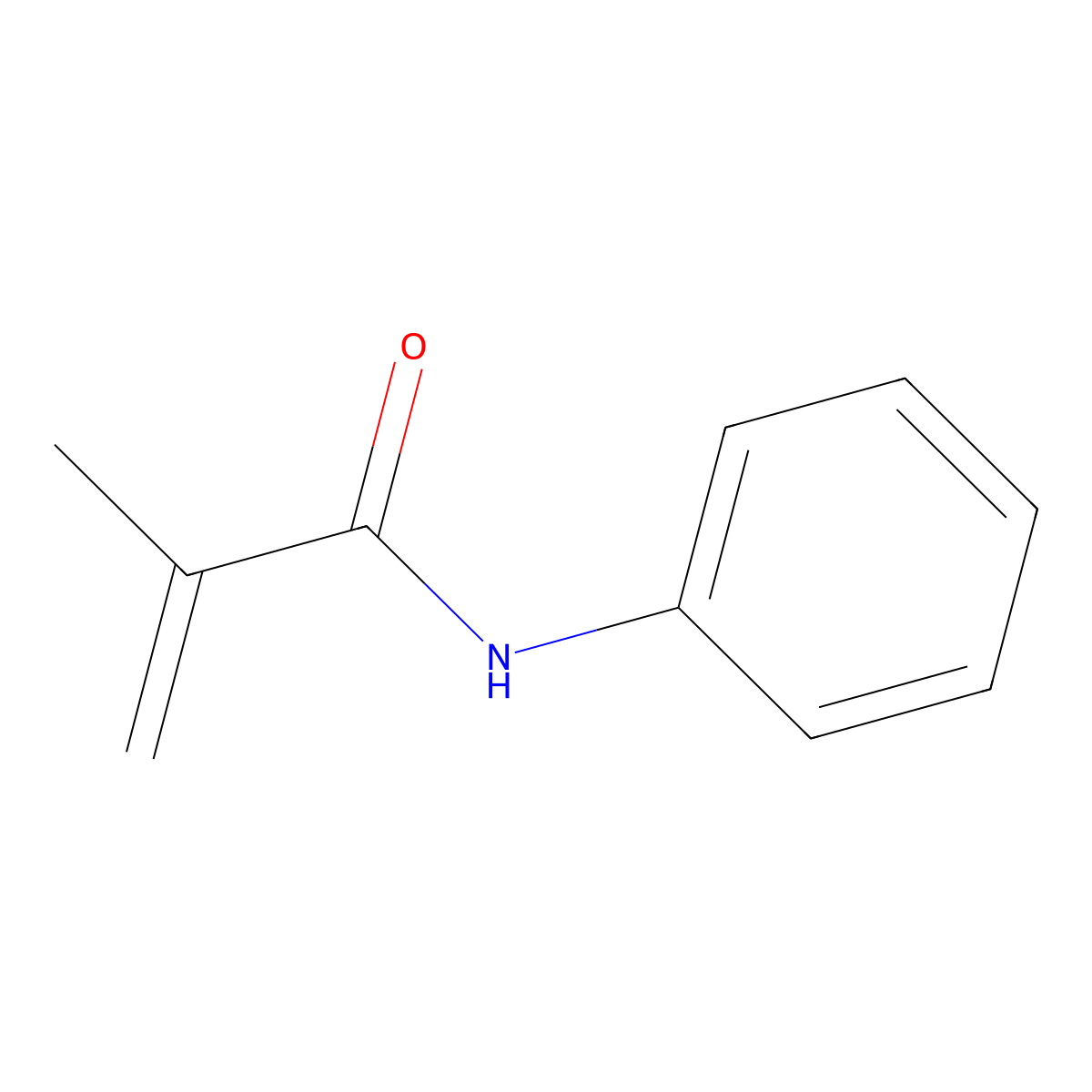 N-Phenylmethacrylamide molecular structure, CAS 1611-83-2