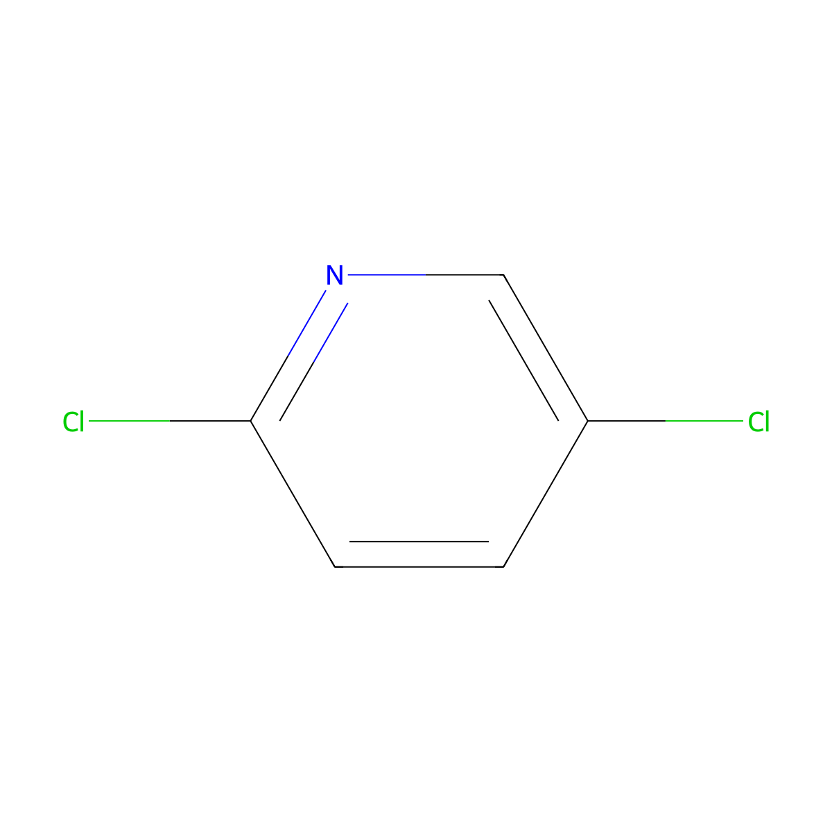 2,5-Dichloropyridine molecular structure, CAS 16110-09-1