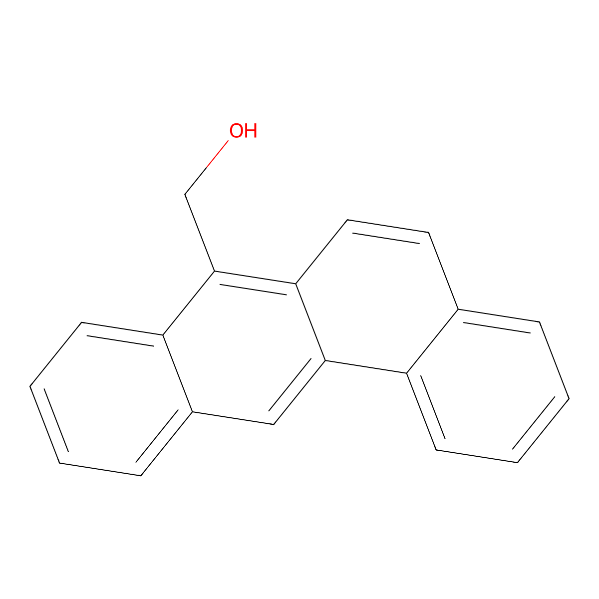 Benz(a)anthracene-7-methanol molecular structure, CAS 16110-13-7