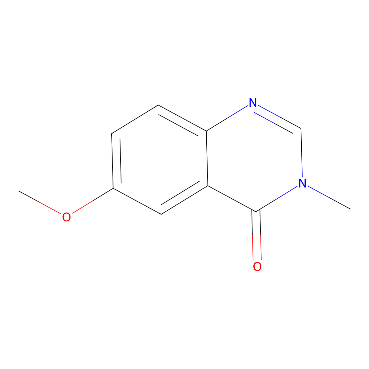 4(3H)-Quinazolinone, 6-methoxy-3-methyl- molecular structure, CAS 16110-27-3