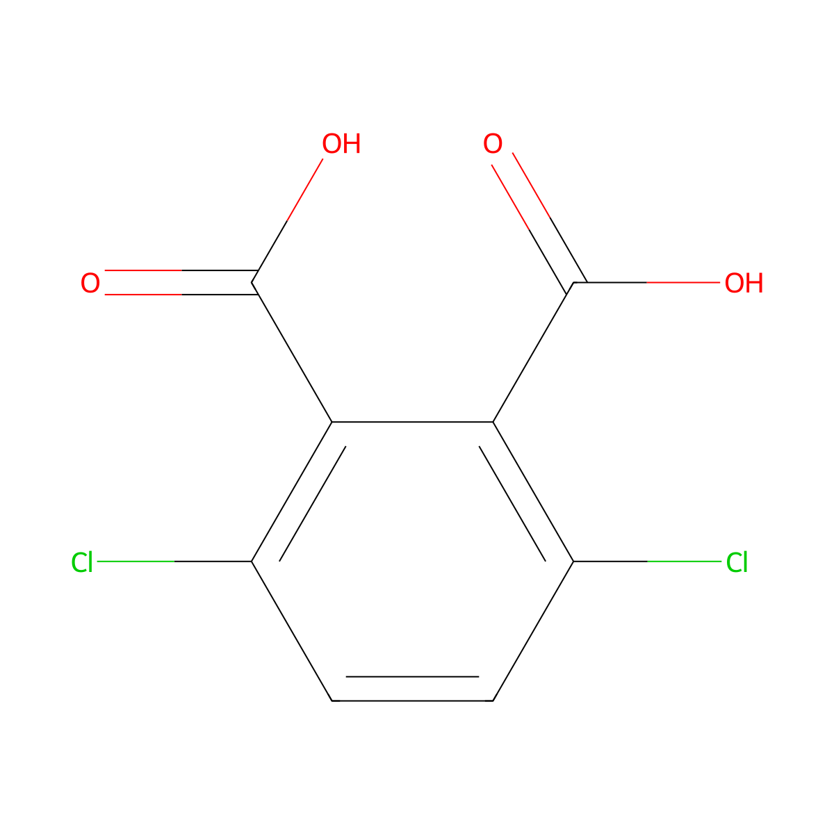 3,6-Dichlorophthalic acid molecular structure, CAS 16110-99-9