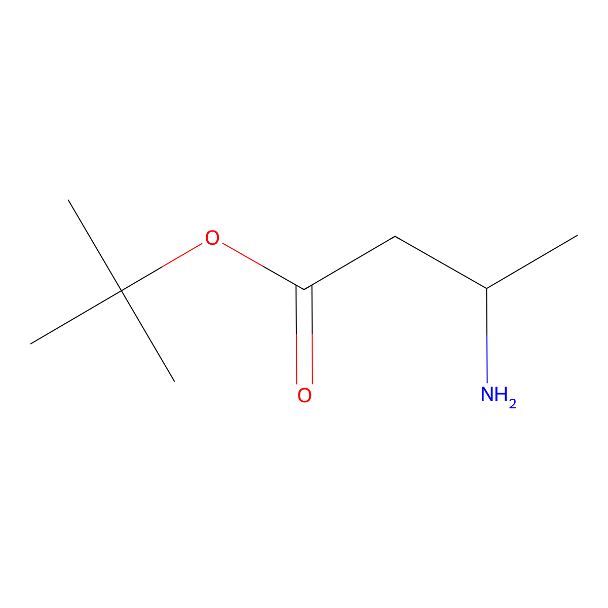 tert-butyl (3S)-3-aminobutanoate molecular structure, CAS 161105-54-0