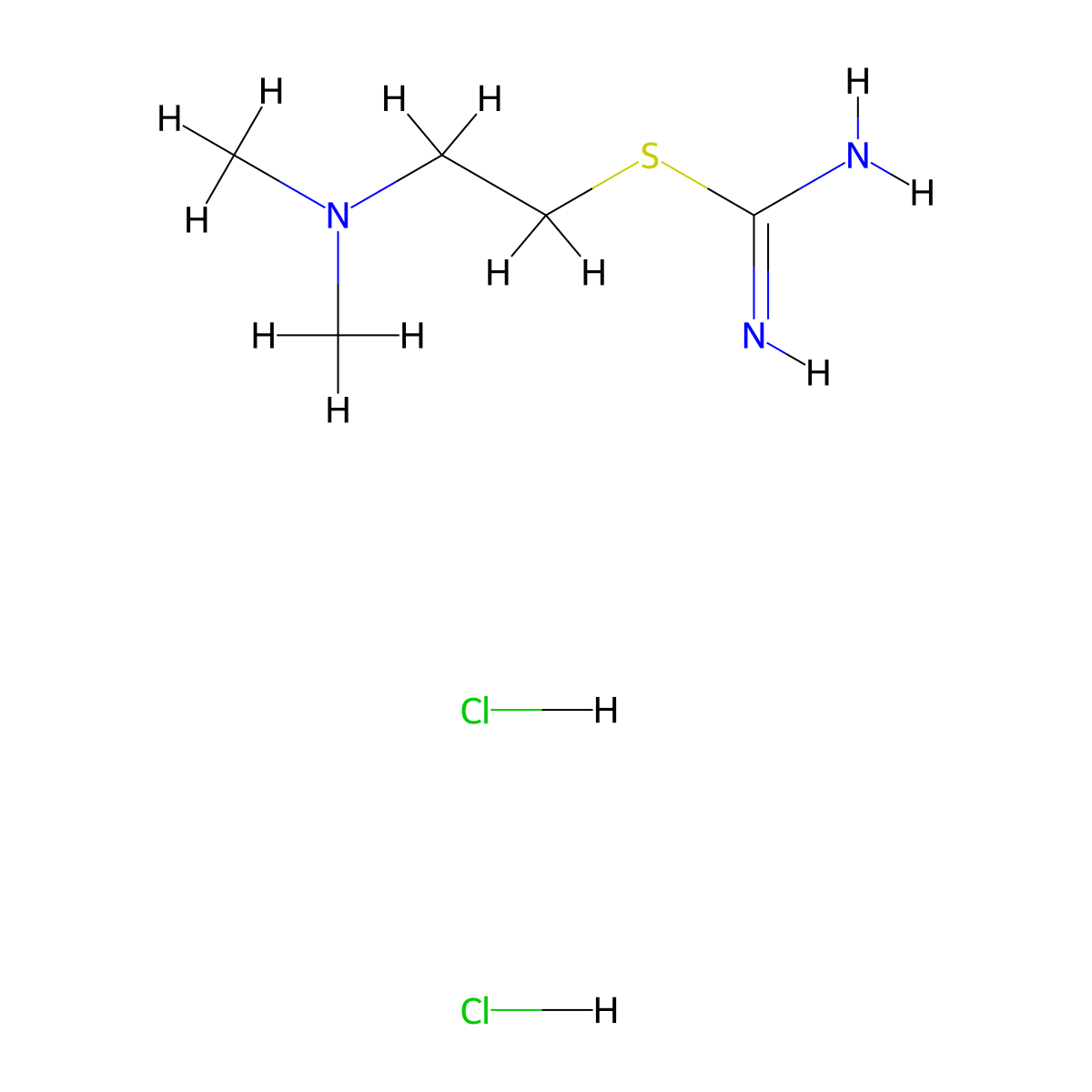 Nordimaprit dihydrochloride molecular structure, CAS 16111-27-6