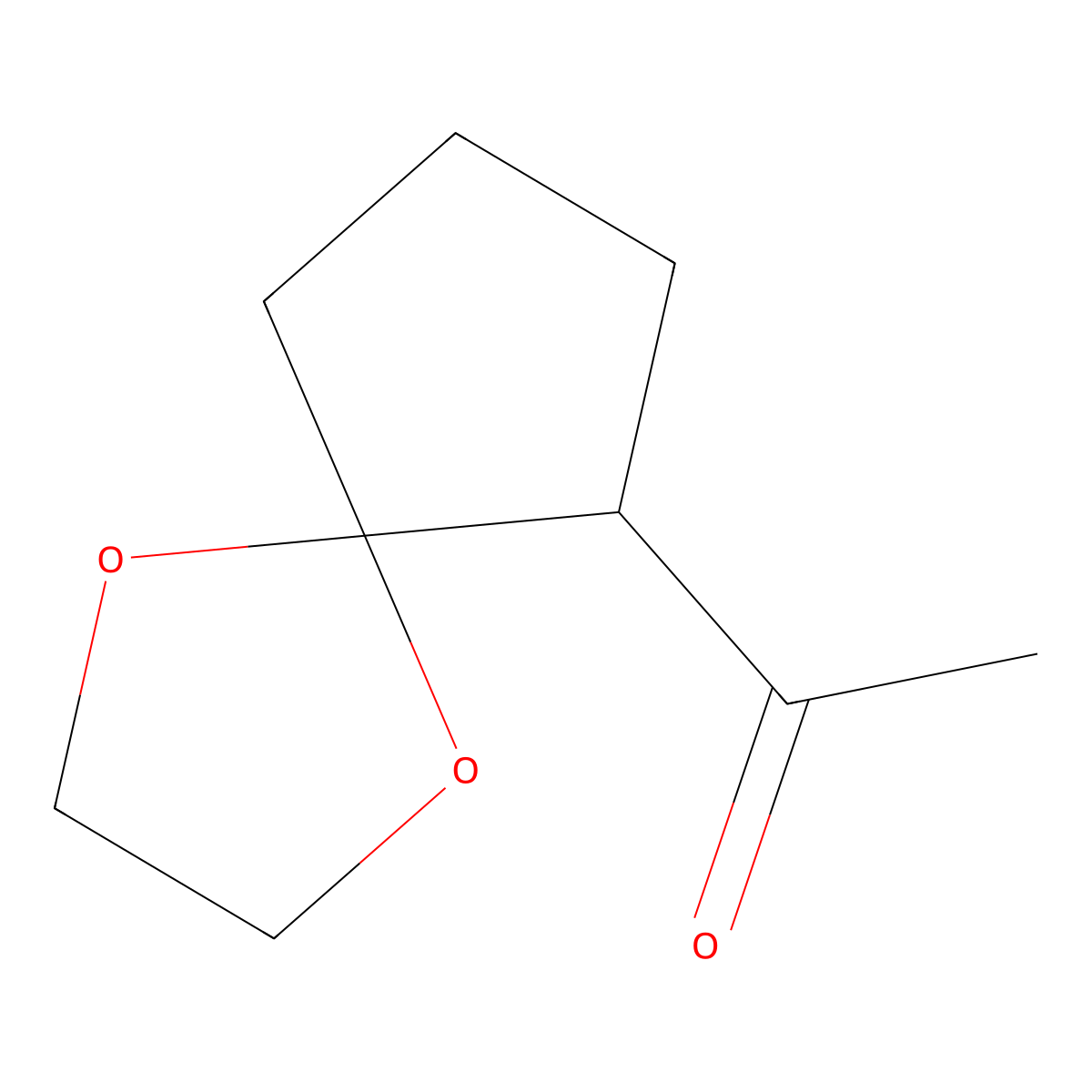 1-{1,4-Dioxaspiro[4.4]nonan-6-yl}ethan-1-one molecular structure, CAS 16111-98-1