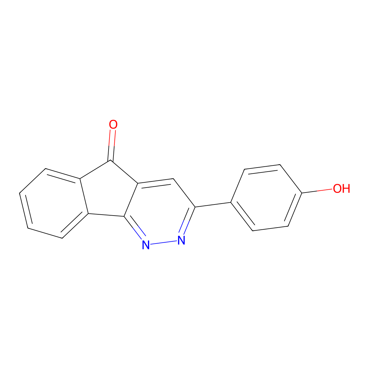 3-(4-hydroxyphenyl)-5H-indeno[1,2-c]pyridazin-5-one molecular structure, CAS 161111-65-5