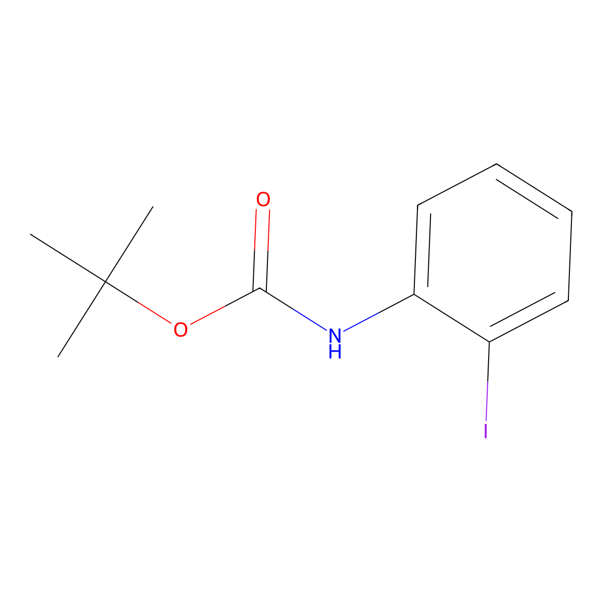 N-Boc-2-iodoaniline molecular structure, CAS 161117-84-6
