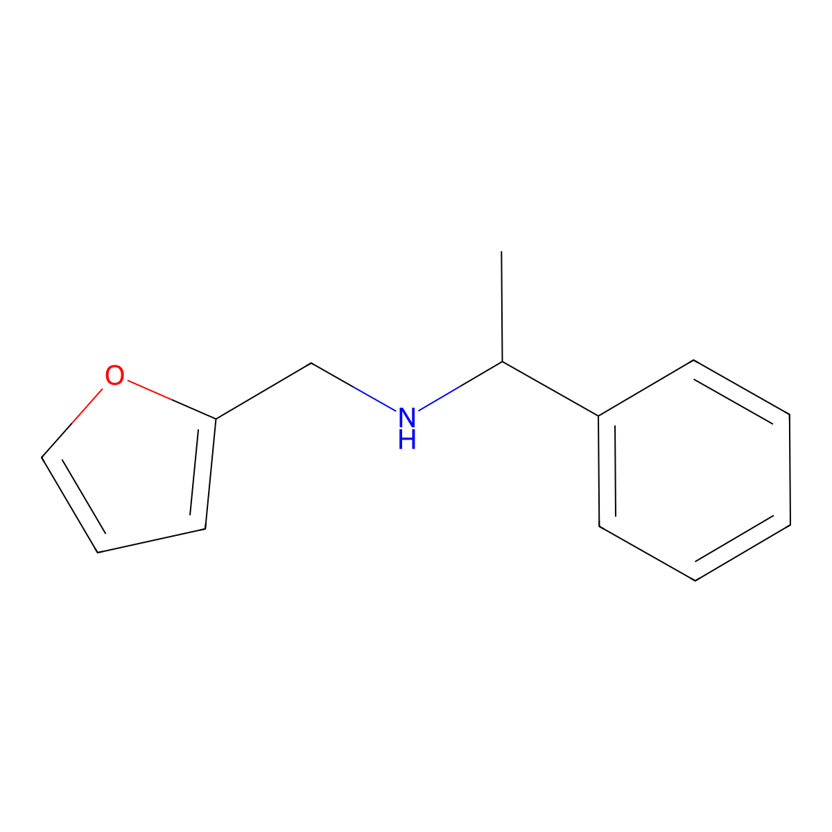 N-(2-Furylmethyl)-1-phenyl-1-ethanamine molecular structure, CAS 161119-98-8