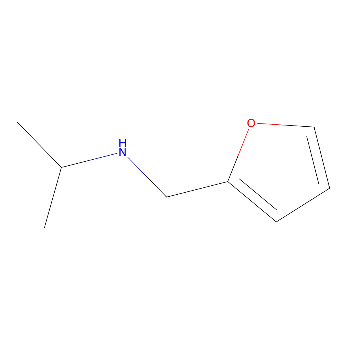 ((Furan-2-yl)methyl)(propan-2-yl)amine molecular structure, CAS 161119-99-9