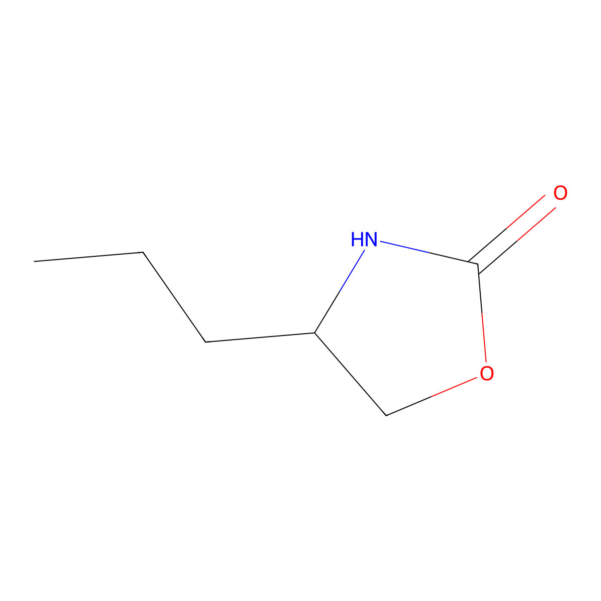 4-Propyl-1,3-oxazolidin-2-one molecular structure, CAS 16112-61-1