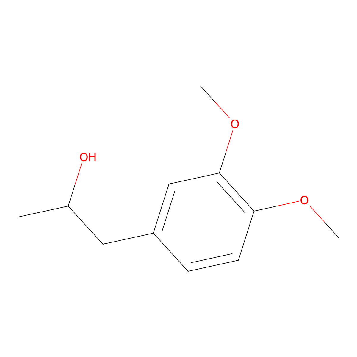 (S)-1-(3,4-Dimethoxyphenyl)propan-2-OL molecular structure, CAS 161121-02-4