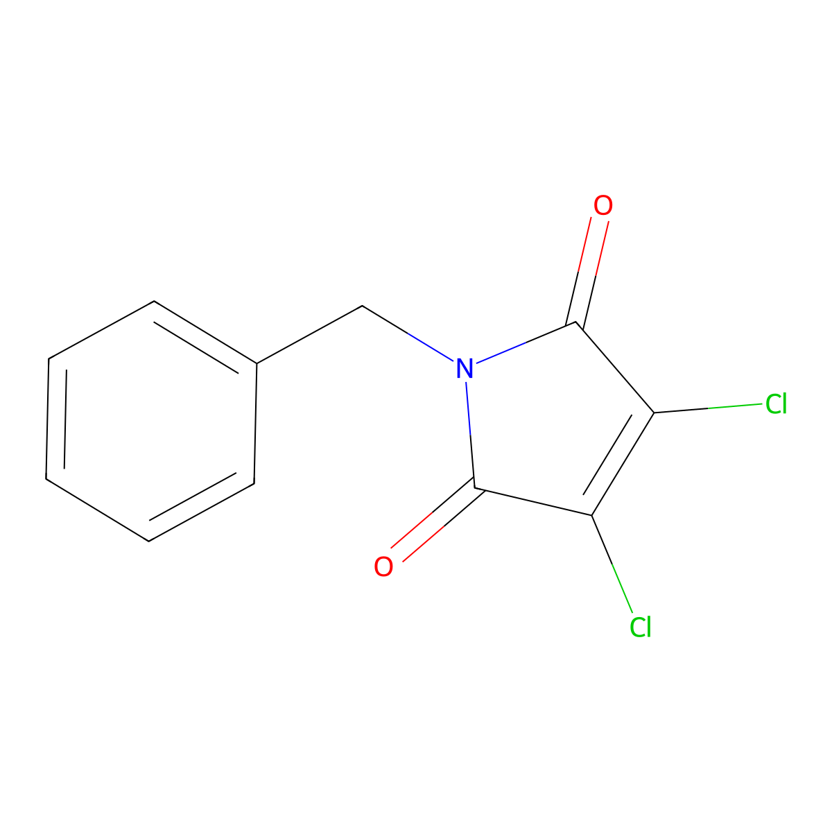 1-benzyl-3,4-dichloro-1H-pyrrole-2,5-dione molecular structure, CAS 16114-24-2