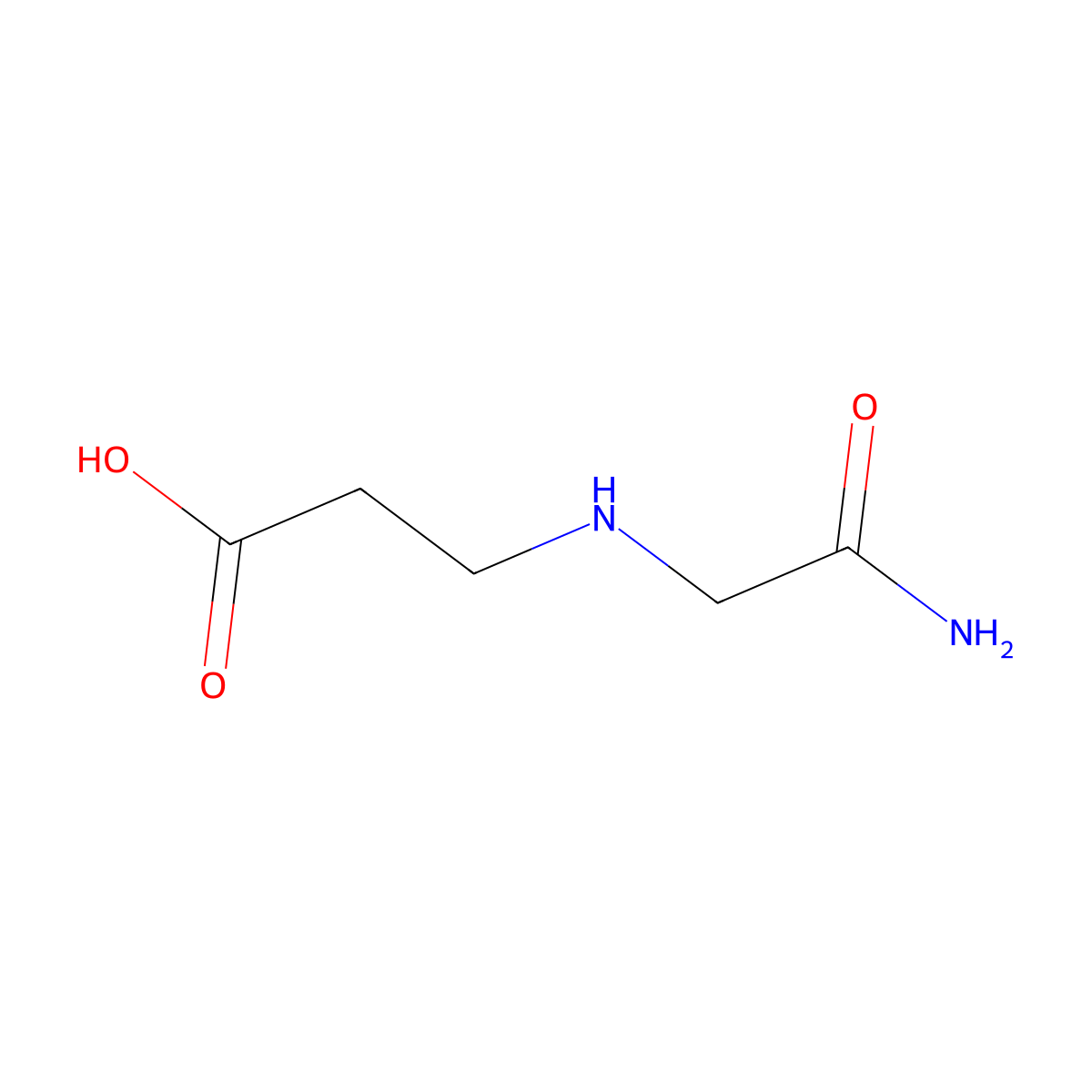 3-[(2-Amino-2-oxoethyl)amino]propanoic acid molecular structure, CAS 161142-78-5