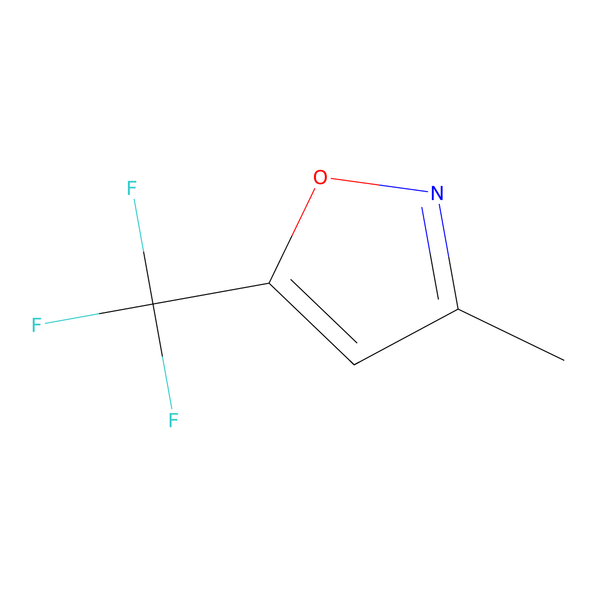 3-Methyl-5-(trifluoromethyl)-1,2-oxazole molecular structure, CAS 161144-75-8