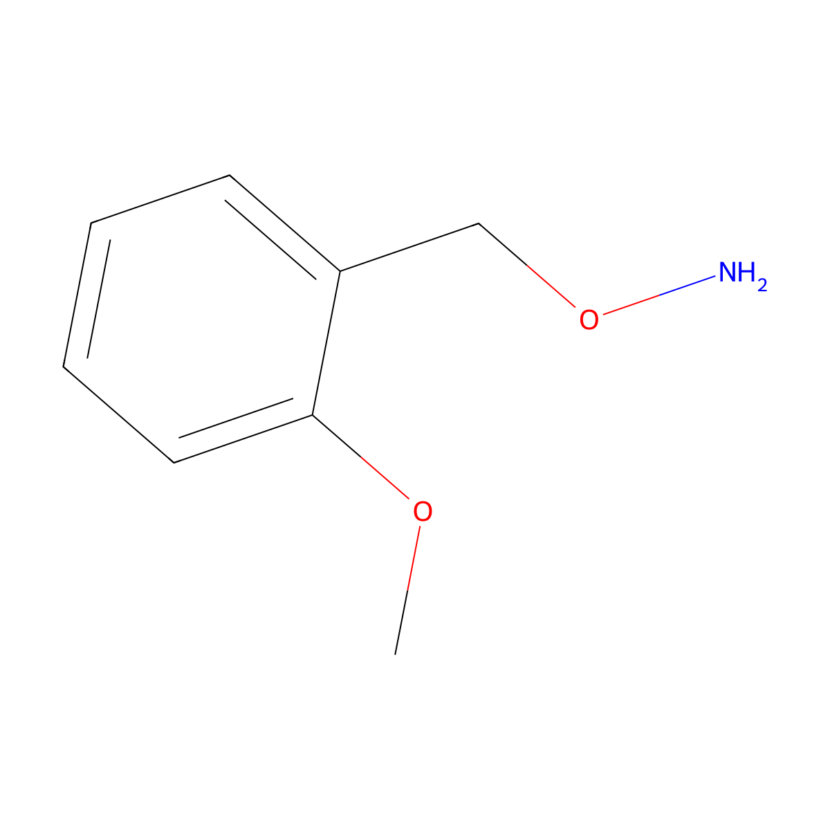 O-[(2-methoxyphenyl)methyl]hydroxylamine molecular structure, CAS 161146-52-7