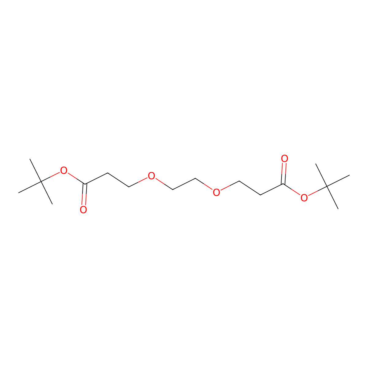 Bis-PEG2-t-butyl ester molecular structure, CAS 1611468-28-0