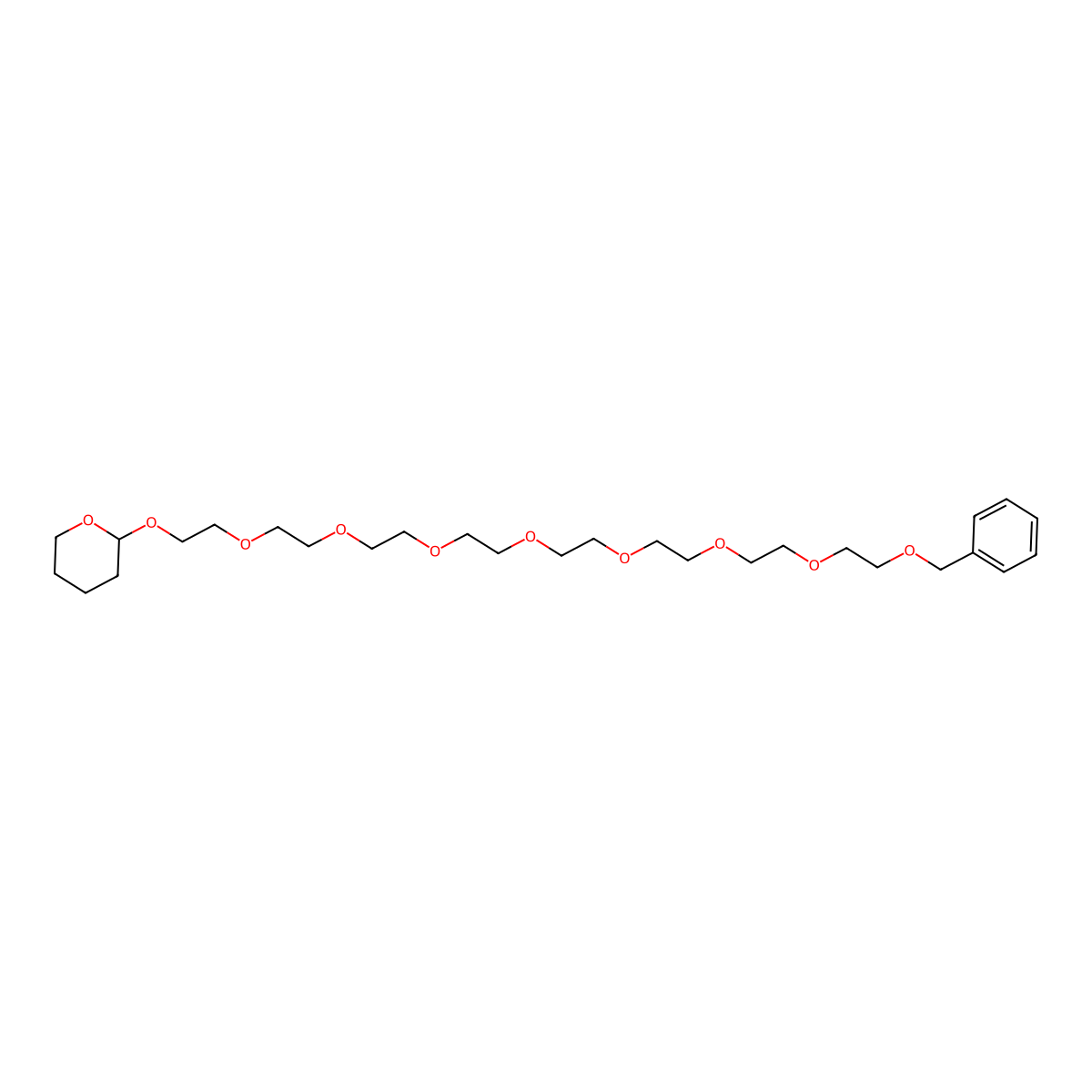 Benzyl-PEG8-THP molecular structure, CAS 1611489-00-9