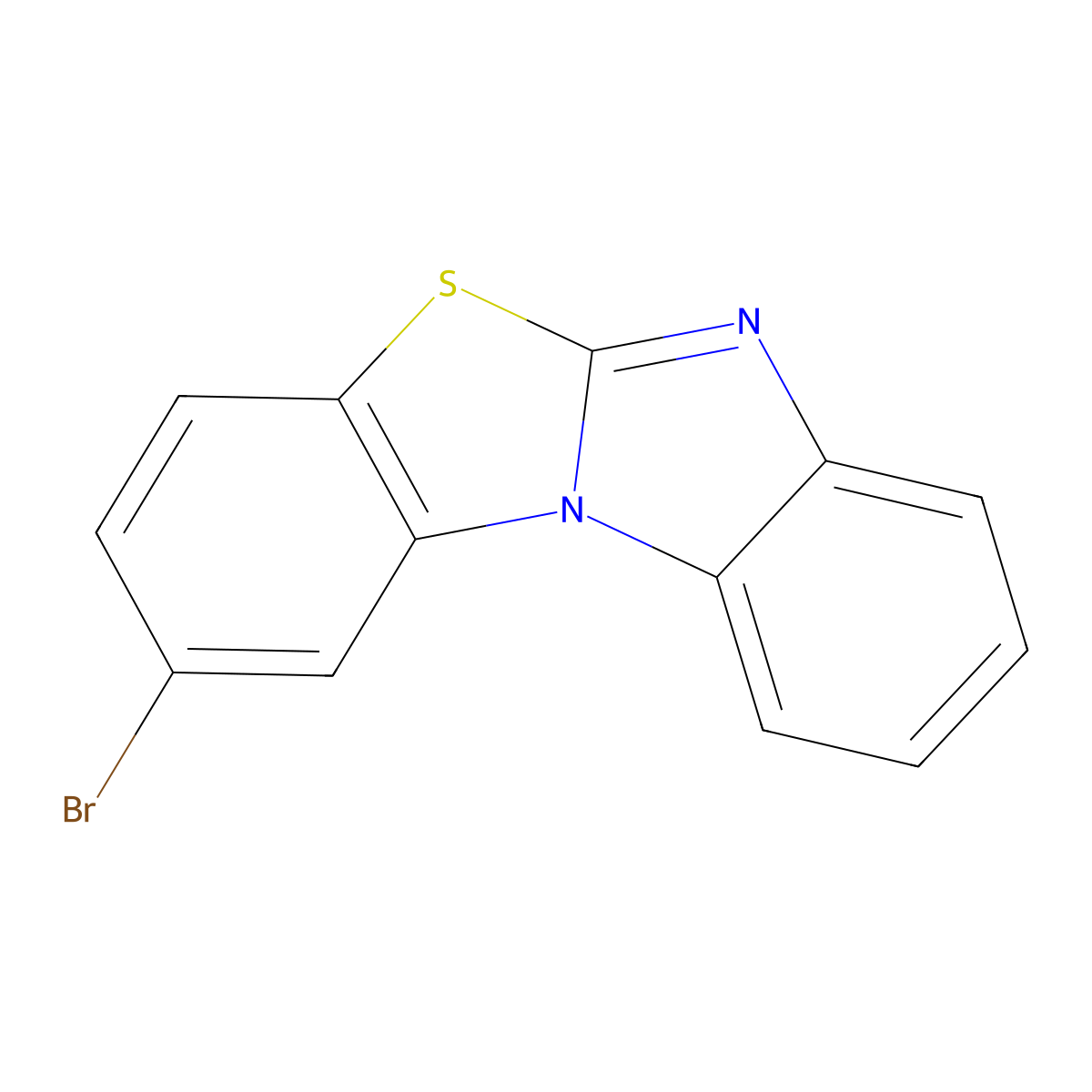 2-Bromobenzimidazolo[2,1-b][1,3]benzothiazole molecular structure, CAS 1611489-35-0