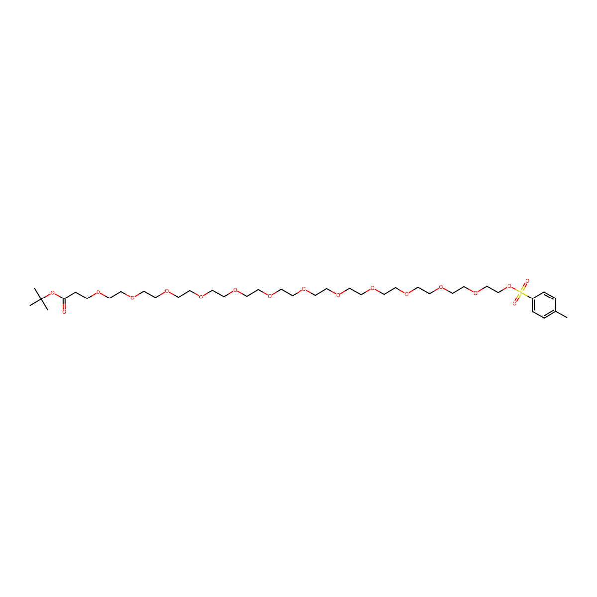 Tos-PEG13-t-butyl ester molecular structure, CAS 1611497-11-0