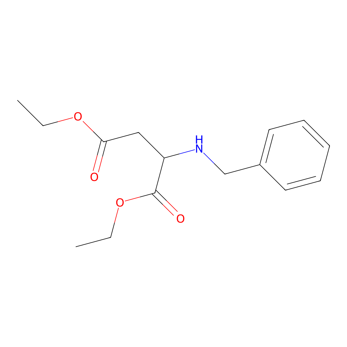 Diethyl benzylaspartate molecular structure, CAS 16115-72-3