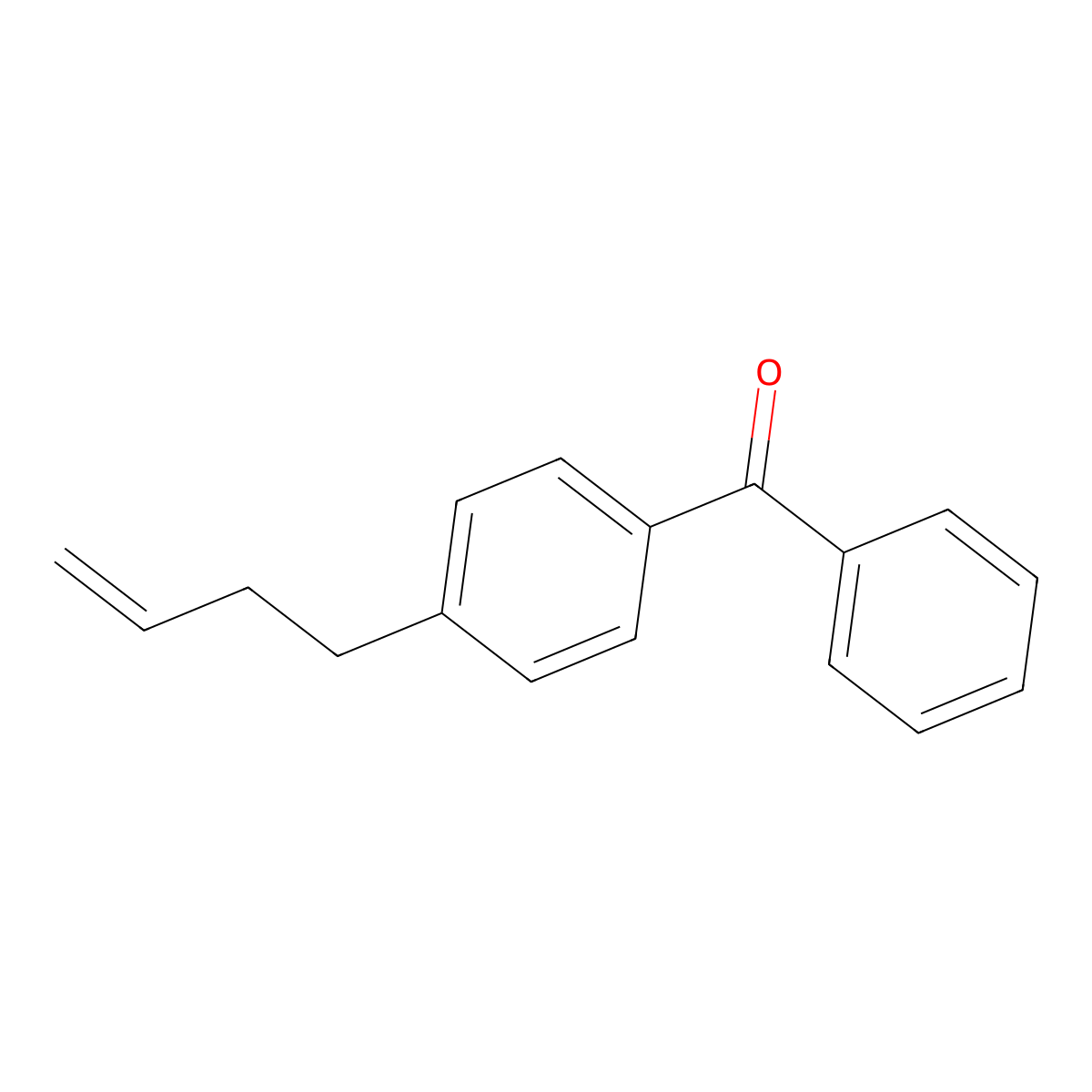 [4-(3-Buten-1-yl)phenyl](phenyl)methanone molecular structure, CAS 161174-02-3