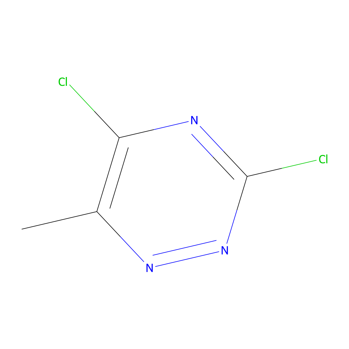 3,5-Dichloro-6-methyl-1,2,4-triazine molecular structure, CAS 16119-99-6