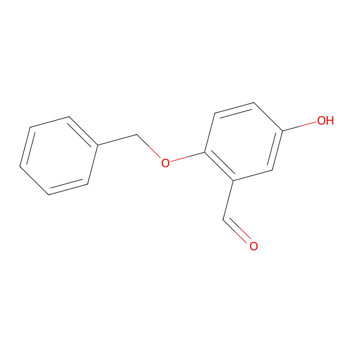 2-(Benzyloxy)-5-hydroxybenzaldehyde molecular structure, CAS 161192-21-8