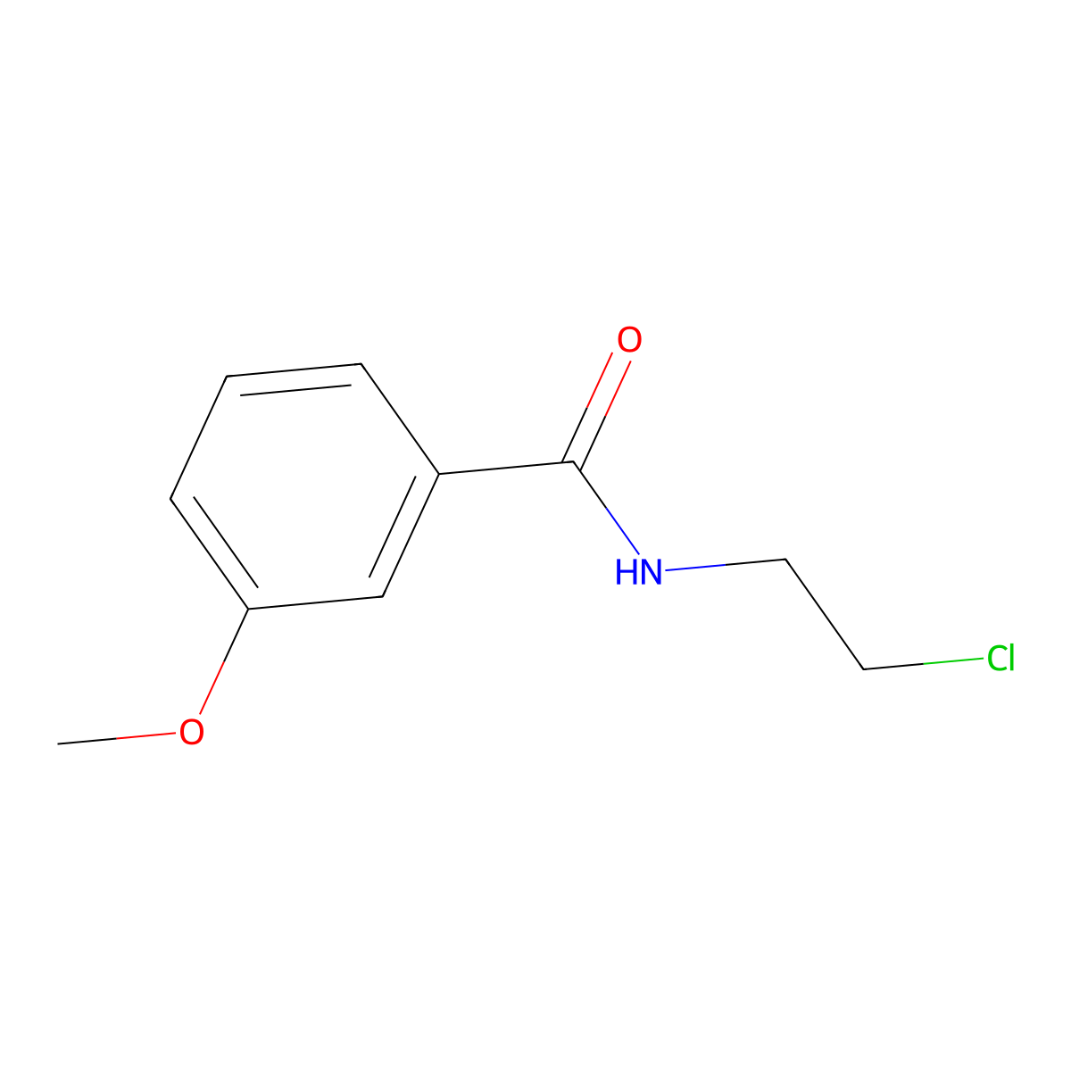 N-(2-Chloroethyl)-3-methoxybenzamide molecular structure, CAS 161194-75-8