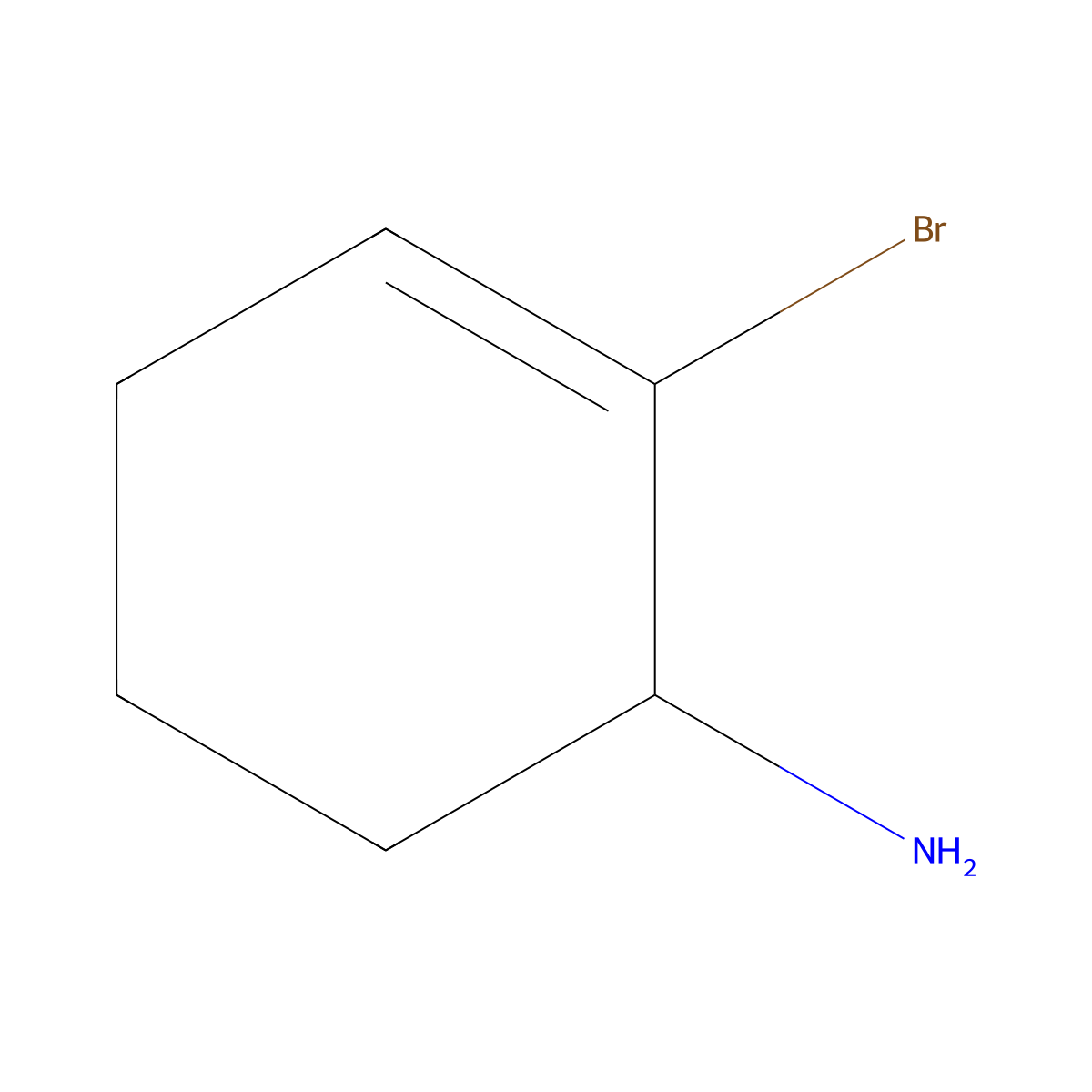 2-Bromocyclohex-2-en-1-amine molecular structure, CAS 161196-42-5